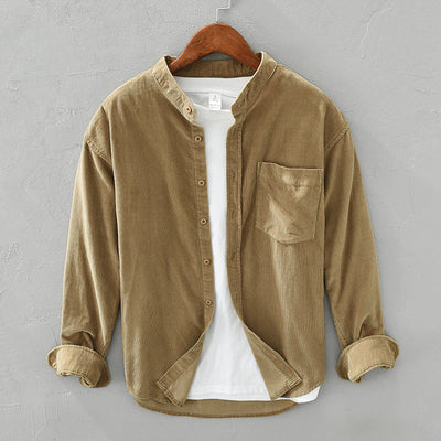 Stewart – Lässiges Cordhemd mit langen Ärmeln