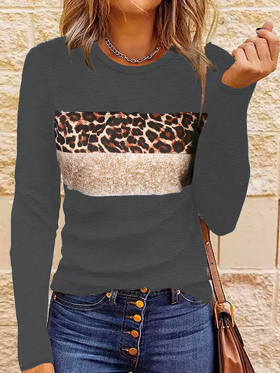Emmi | Das Schicke Leopard-Print Langarmshirt
