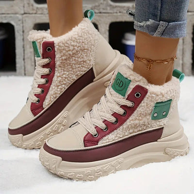 Polina – gemütliche winter schneestiefel mit fleecefutter