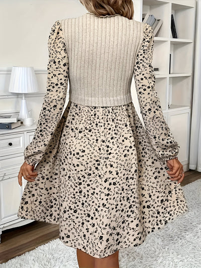 Bettina | Elegantes Blumenmuster 2-in-1 Kleid