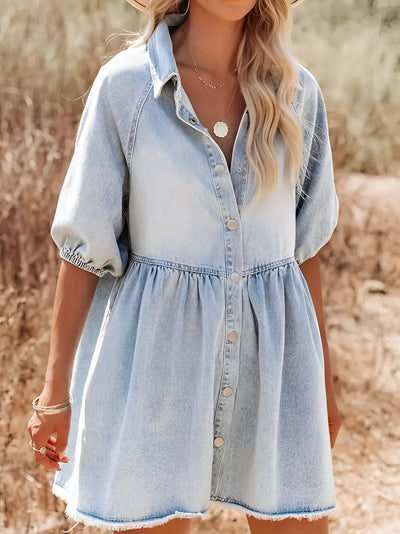 Lynley | Mühelos stilvolles Denim-Kleid