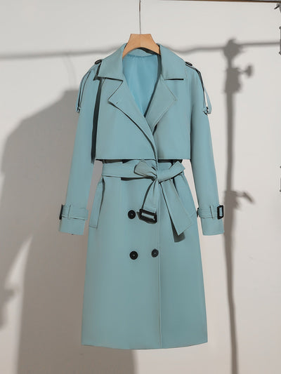 Eleganter Langarm-Trenchcoat für Damen