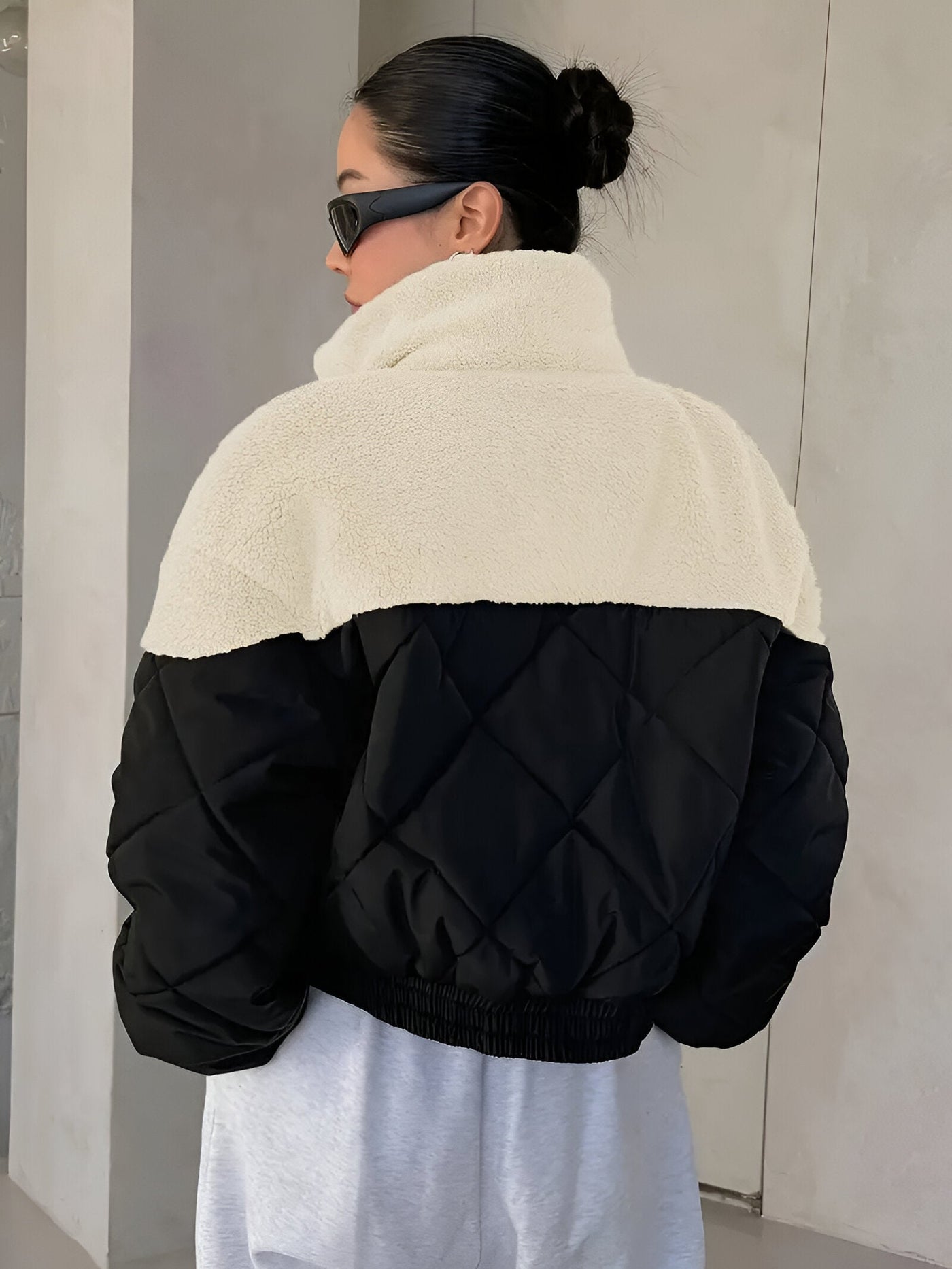 Deliza | Farbblock Reißverschlussjacke