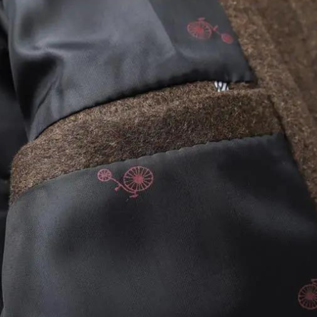 Dicker Trenchcoat aus Wolle für Herren