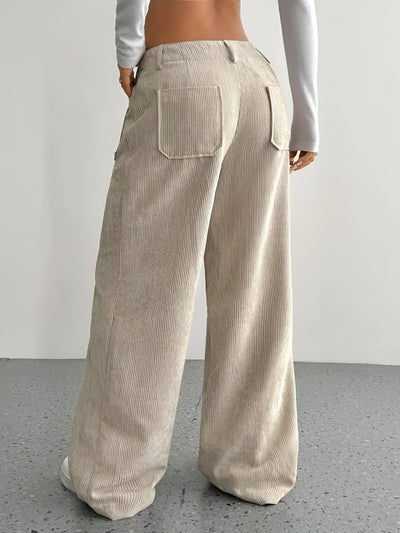 Sibylle | Lässige Corduroy-Hose mit weitem Bein