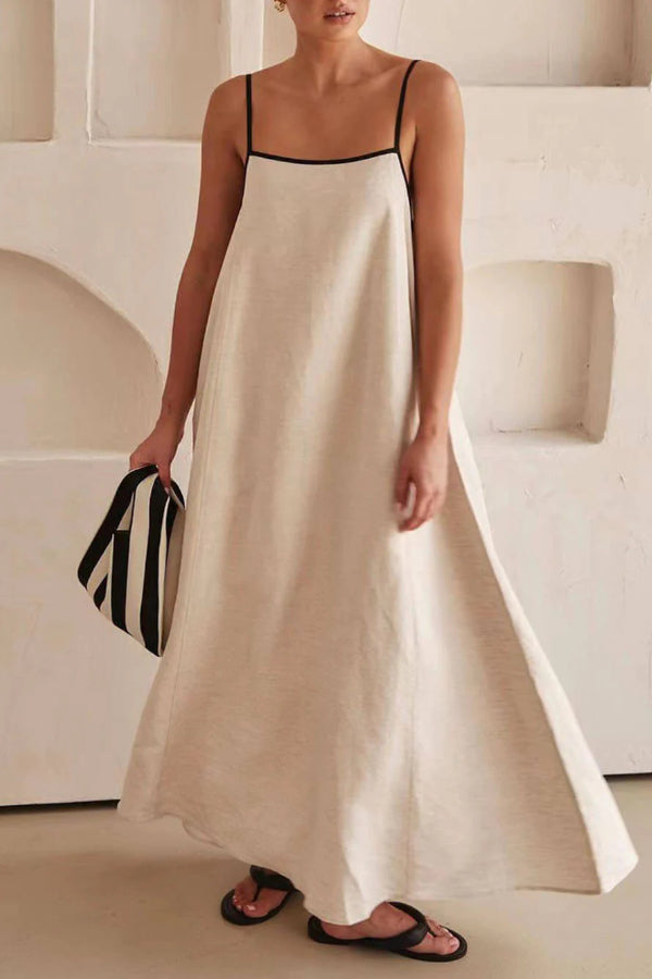 Jesica® | Klassisches, kontrastierendes Strapskleid im Urlaubsstil