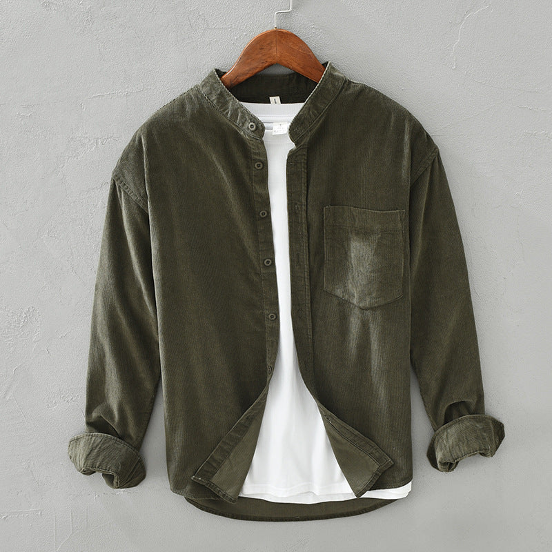 Stewart – Lässiges Cordhemd mit langen Ärmeln