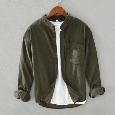 Stewart – Lässiges Cordhemd mit langen Ärmeln