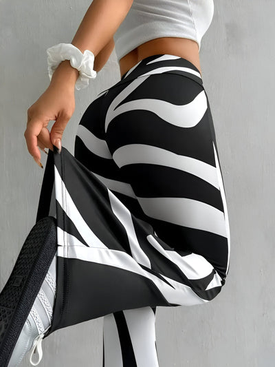 Gabriele | High-Waisted Hose mit Blumenmuster