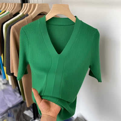 Wanda | Mühelos Schicker Gestreifter Strickpullover