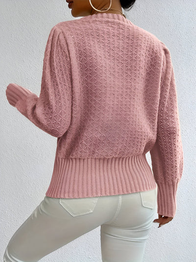 Willa | Eleganter französischer Strickpullover mit Rautenmuster
