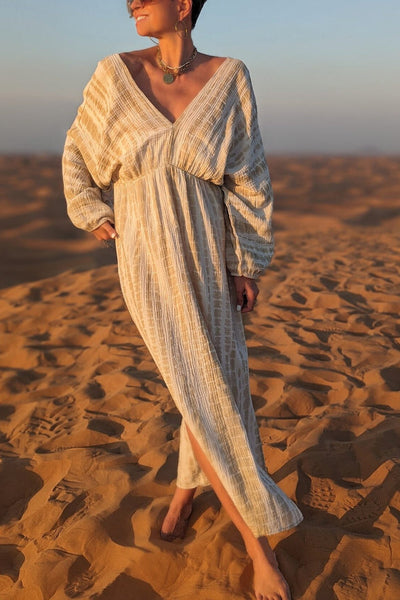 Fabiola® | Maxikleid Creme-Beige