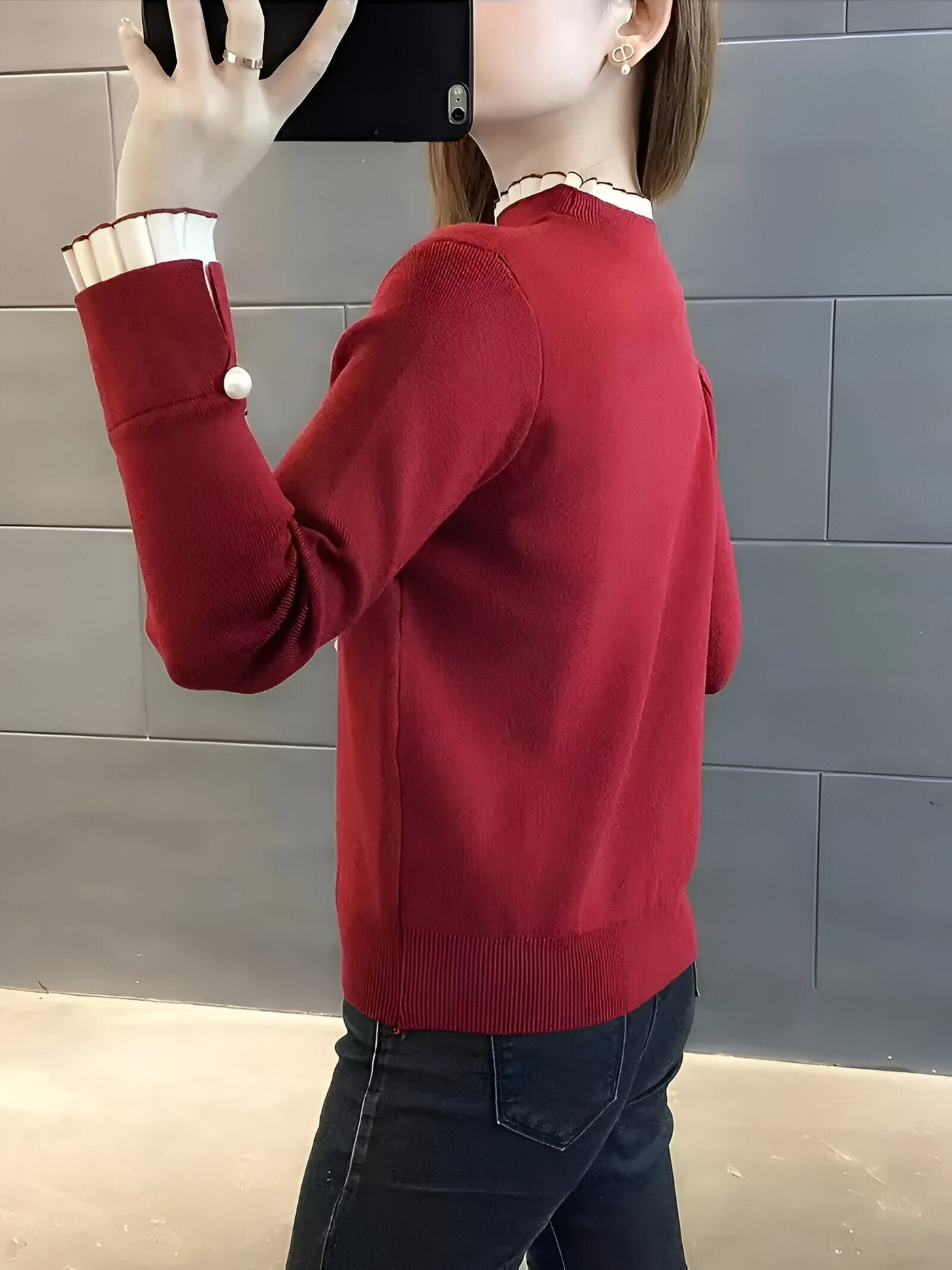 Jamine | Bequemes Patchwork Stricktop