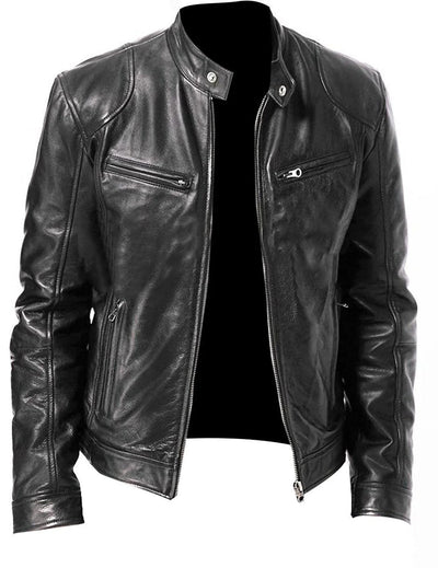 Klassische Lederjacke für Herren