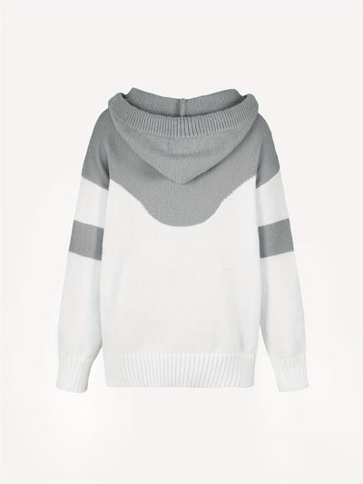 Apricot Colorblock Kapuzenpullover – Mila