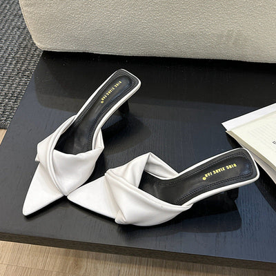 Caroline – Offene Denim-Sandalen mit hohen Absätzen