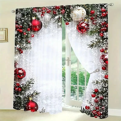 FrostLinen – Vorhänge mit Weihnachtsmotiv