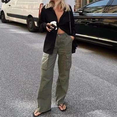 Malie - Weite Cargohose für Damen im Streetstyle-Look