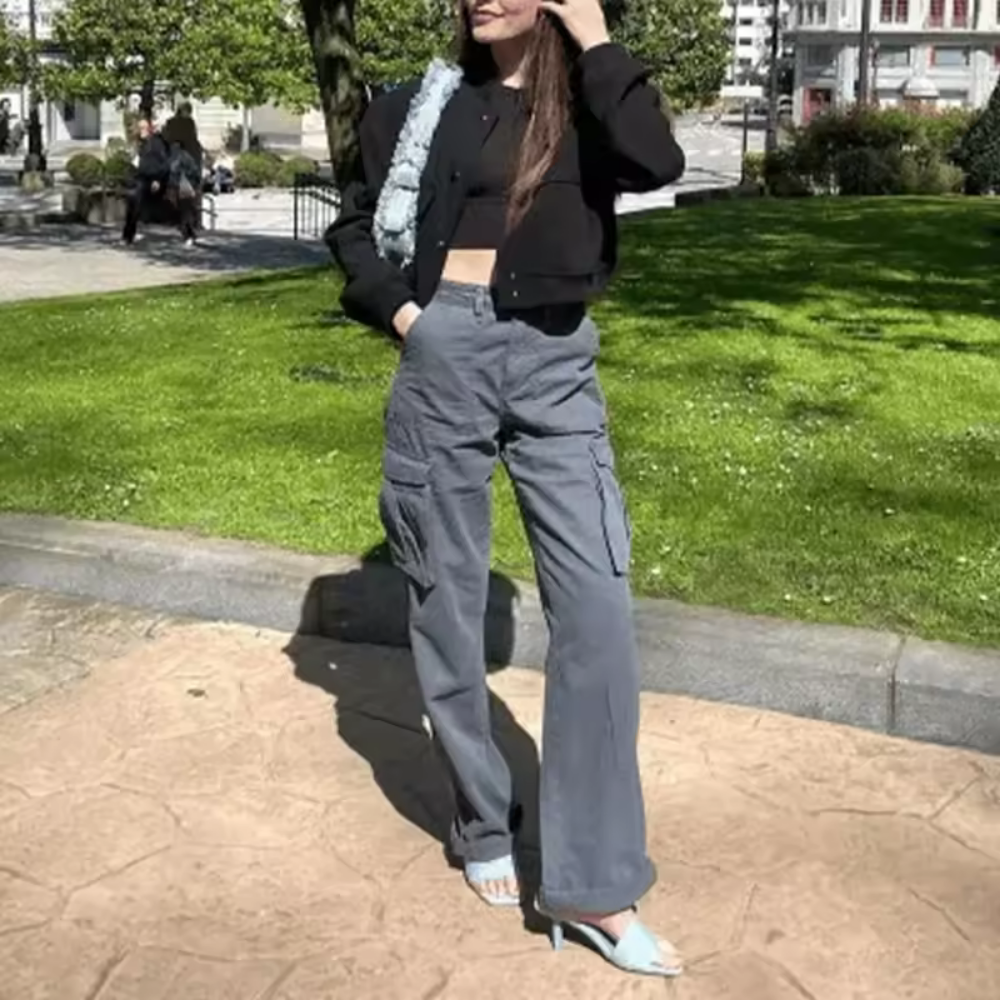 Malie - Weite Cargohose für Damen im Streetstyle-Look