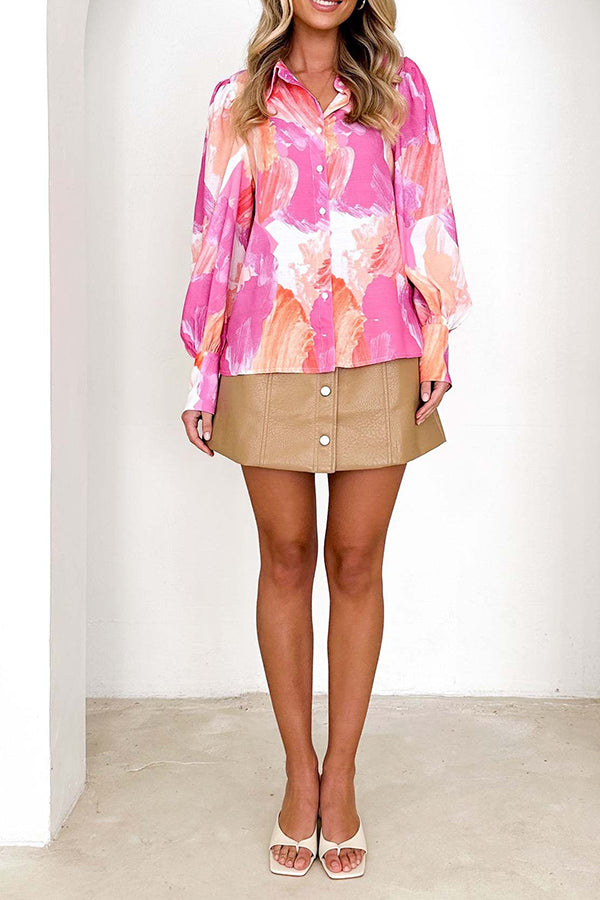 Lucille® | Modisches und vielseitiges, langärmliges, schlichtes Cardigan-Shirt