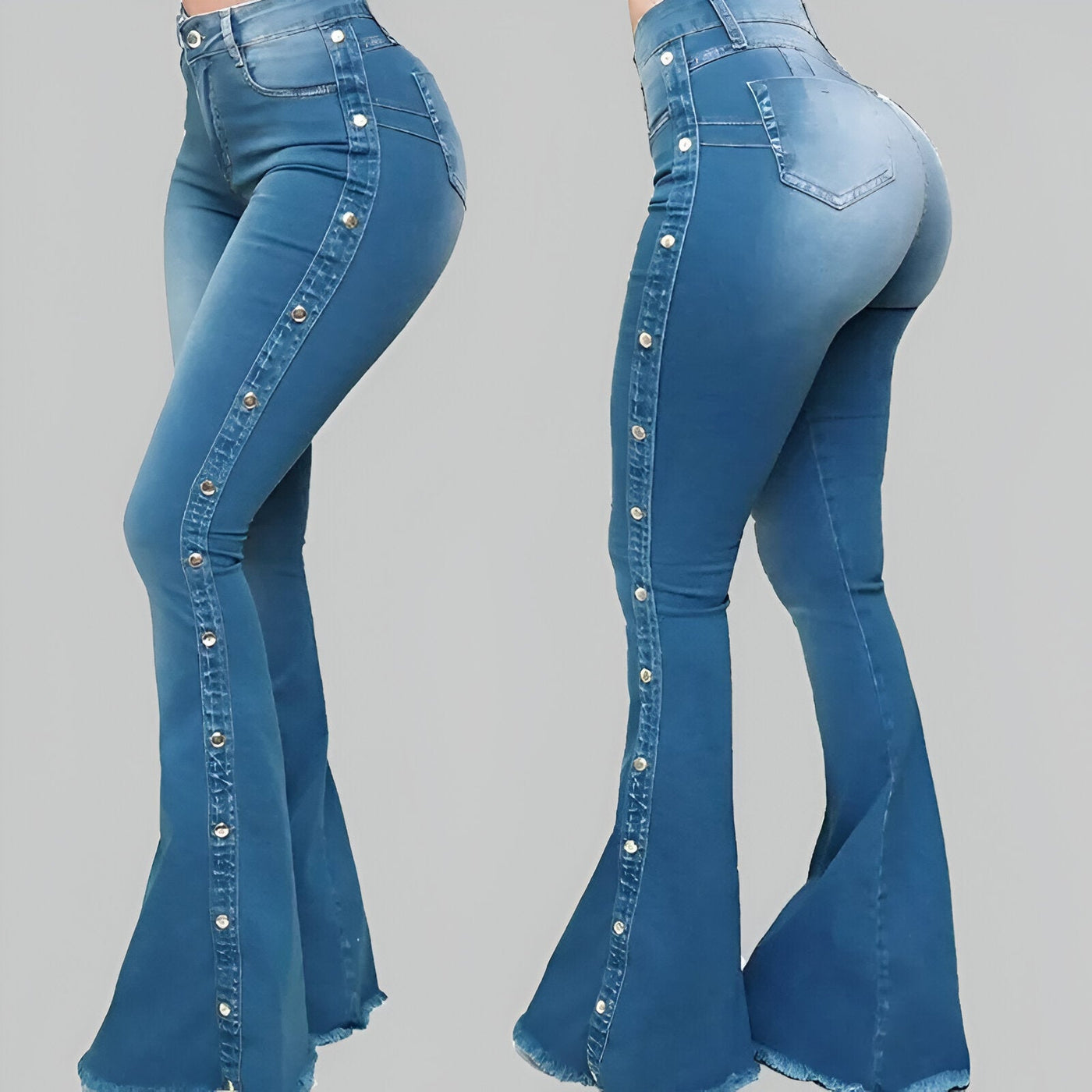 Simona | Vintage-inspirierte High-Waist Flared Jeans