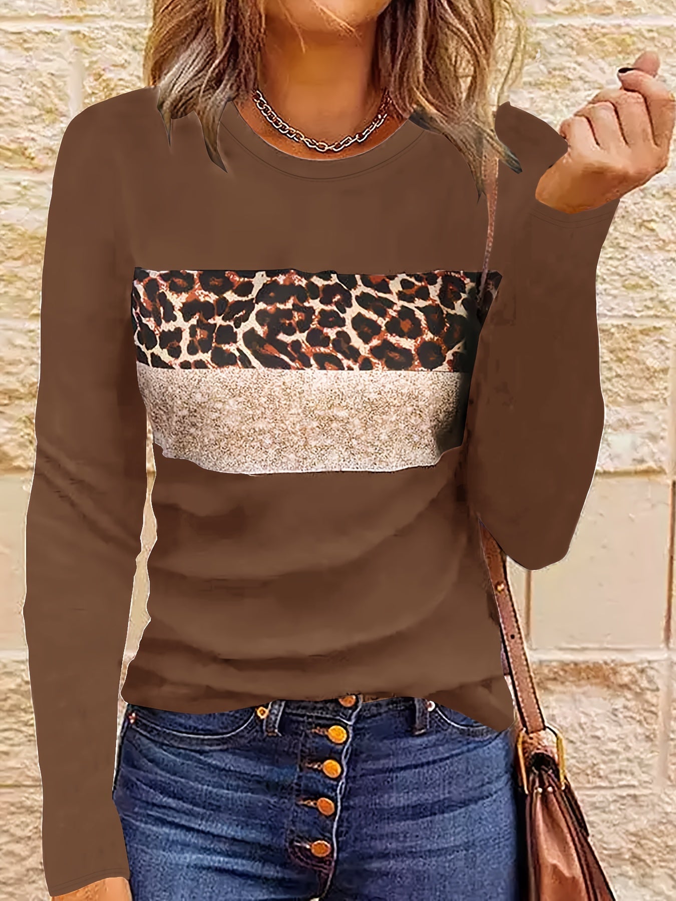 Emmi | Das Schicke Leopard-Print Langarmshirt