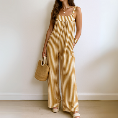 Nicole™ | Lässiger gestreifter Jumpsuit