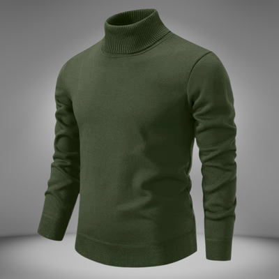 Klassischer Rollkragenstrickpullover für Männer