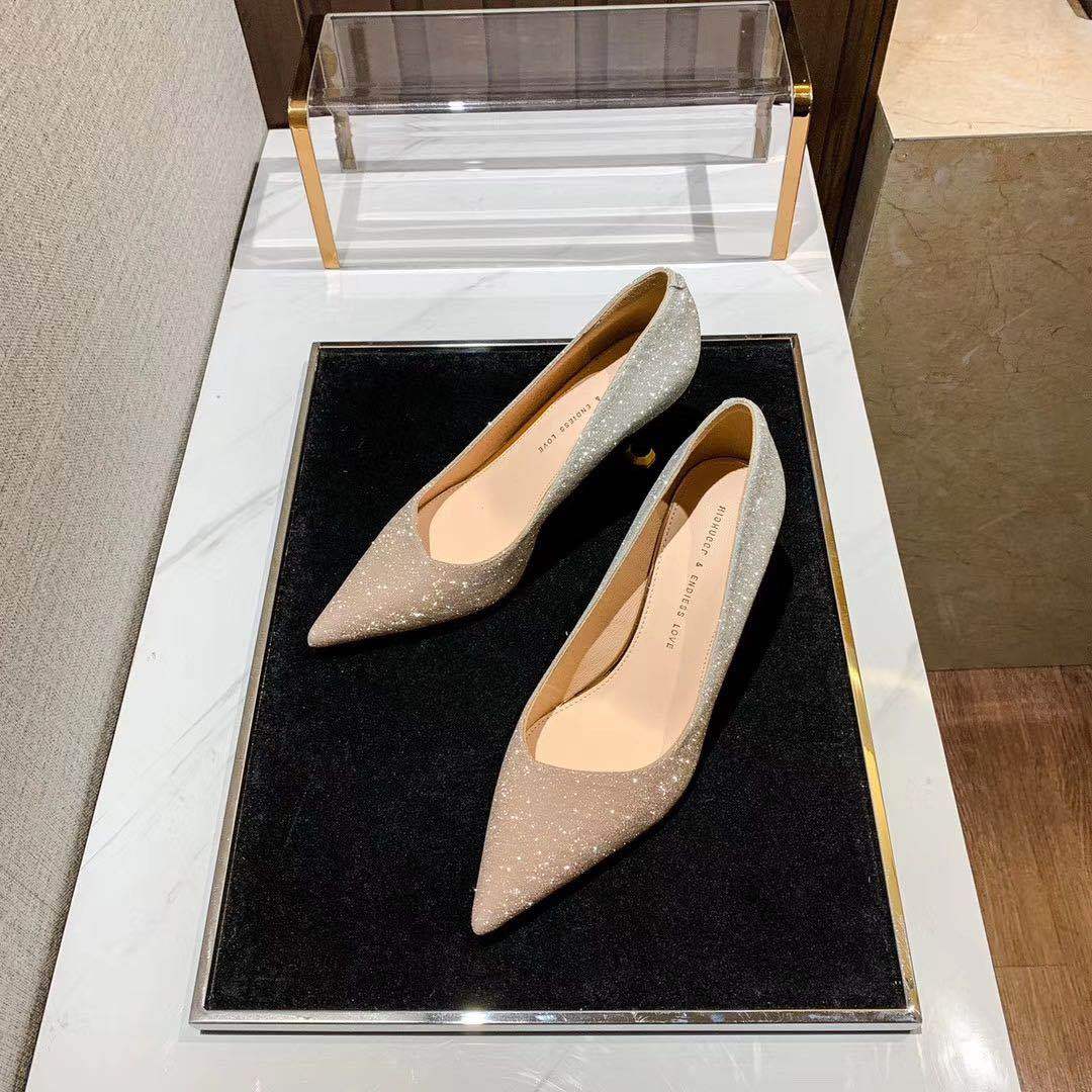 Imogen – Kristall Stilettos mit Spitzem Zeh