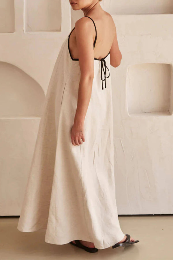 Jesica® | Klassisches, kontrastierendes Strapskleid im Urlaubsstil