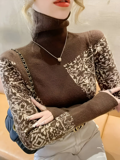 Klee | Eleganter Pullover mit hohem Halsausschnitt für Frauen