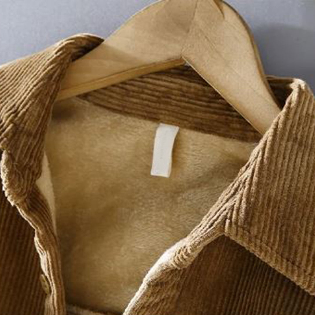 Warme Herren-Cordjacke für den Winter