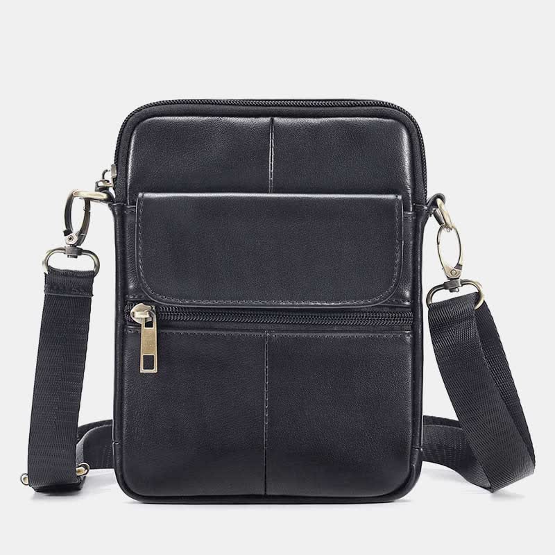 Kleine Echtleder Schultertasche Herren