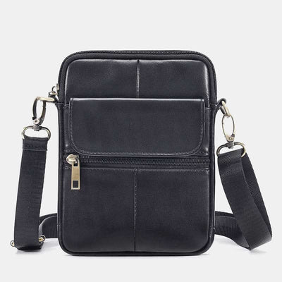 Kleine Echtleder Schultertasche Herren