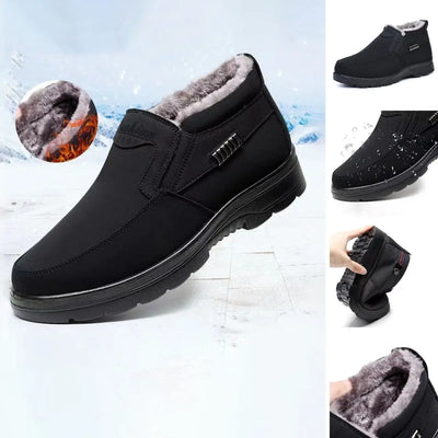 Herren Orthopädische Winter Lederstiefel mit Warmfutter