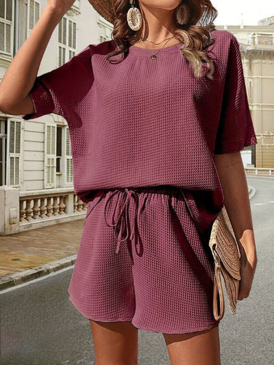 Damen Zweiteiler Loungewear Kombi-Set Elegant