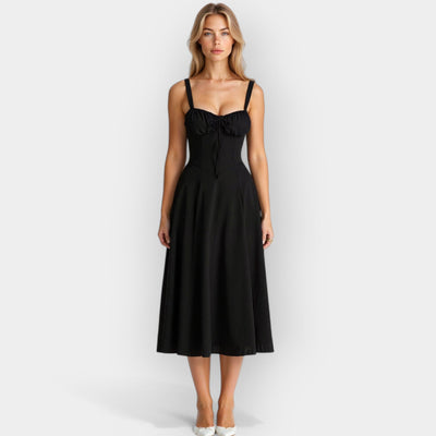 Elegantes Damen Korsett-Kleid Midi