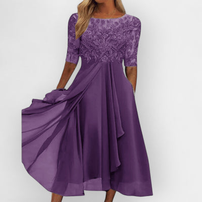 Elegantes Damen Midi-Kleid