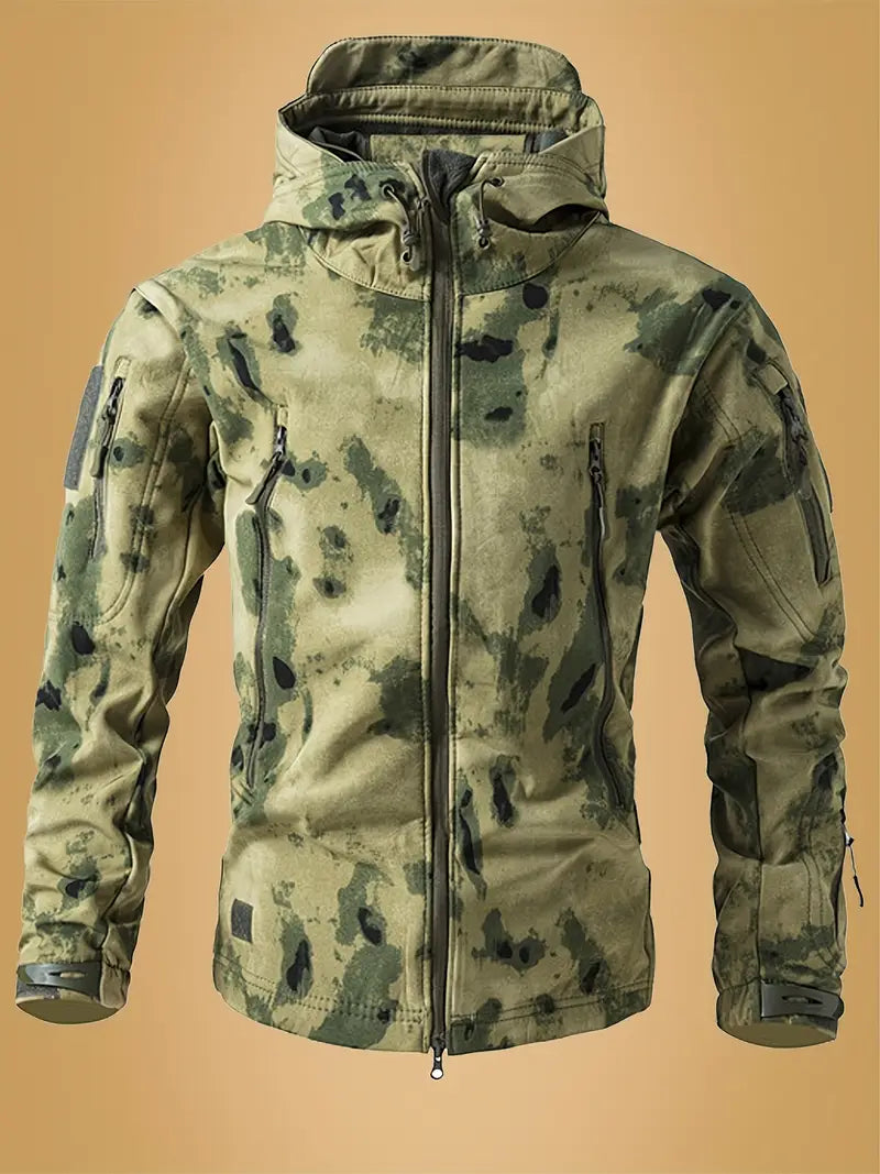 Jeffrey | Armee-Pullover mit Hohem Kragen