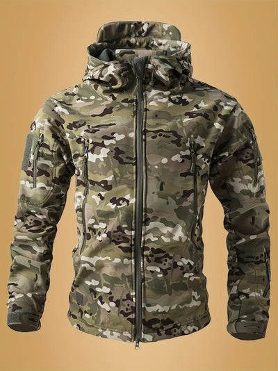 Jeffrey | Armee-Pullover mit Hohem Kragen