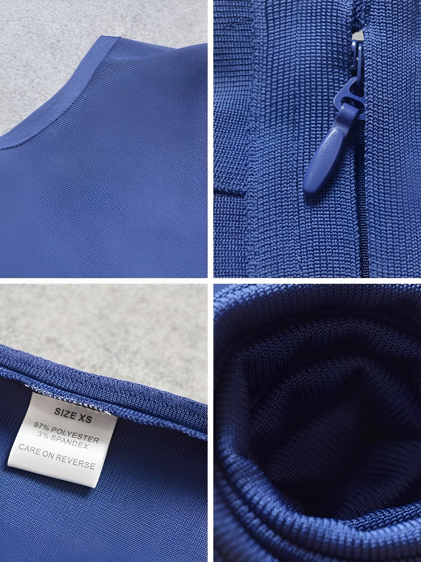 Anastasia | Elegantes Blaues Sommer Bandage Kleid