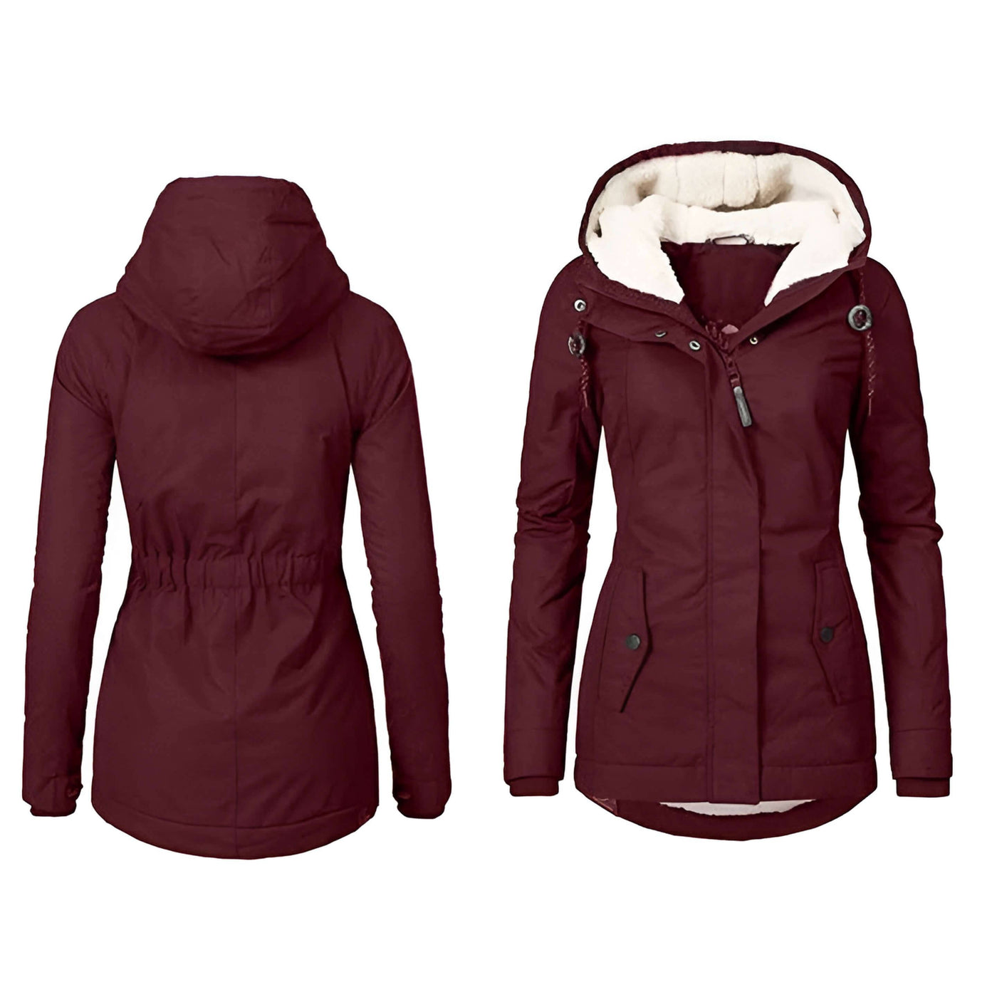 Regenmantel mit Kapuze für Damen - Elowen