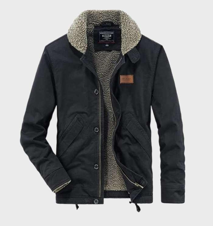 Sherpa-gefütterte Utility-Jacke für Männer