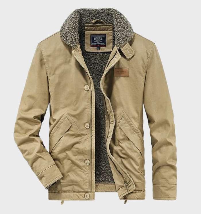 Sherpa-gefütterte Utility-Jacke für Männer