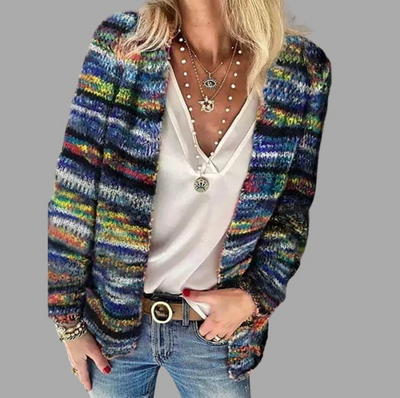 Bunte Strickjacke für Frauen