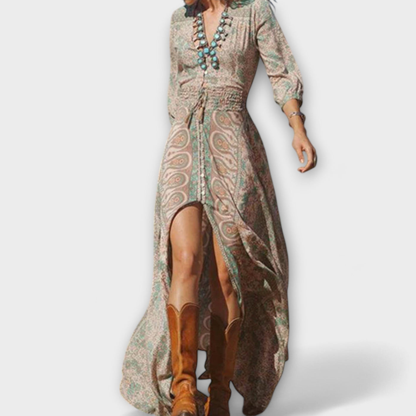 Miriam - Boho Kleid Lang Für Strandtage & Entspannte Abende