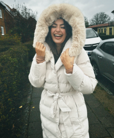 Langer Warmer Parka Schwarz - Nora