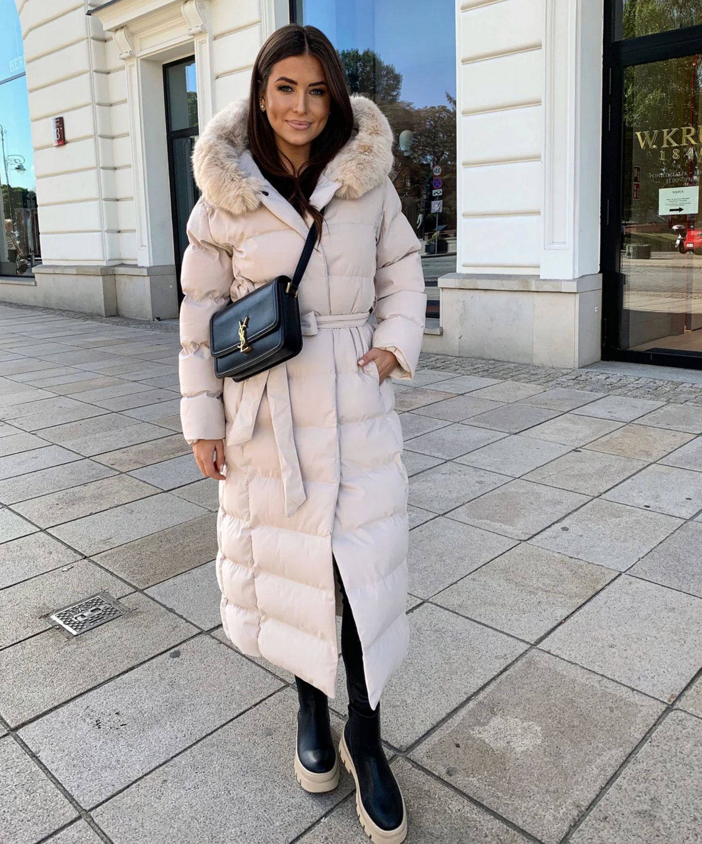 Langer Warmer Parka Schwarz - Nora