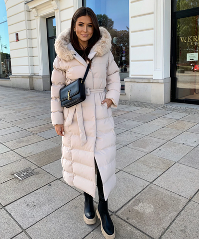 Langer Warmer Parka Schwarz - Nora