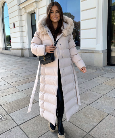 Langer Warmer Parka Schwarz - Nora